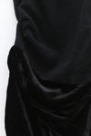 Un Morceau Wool Acetate Panel Bias Skirt UM222XZ22 Black